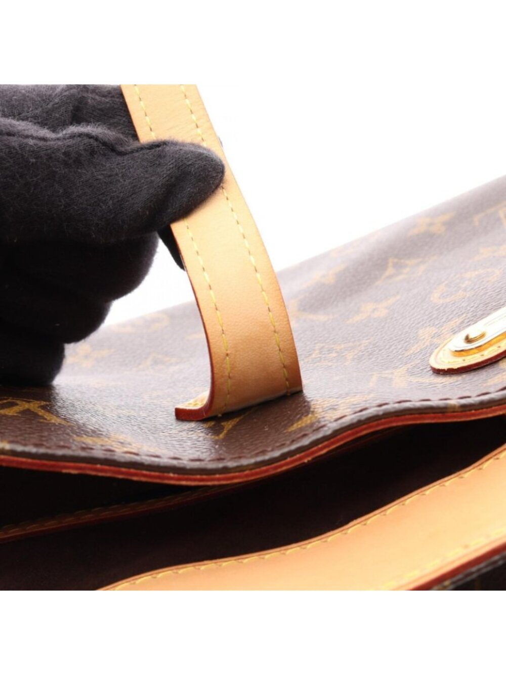 Louis Vuitton Tote Wilshire Canvas Leather - Picture 9 of 12